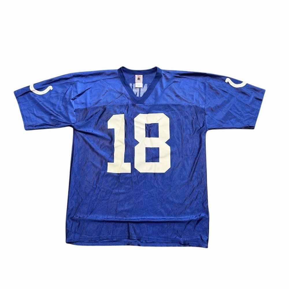 NFL Peyton Manning #18 Indianapolis Colts Jersey Youth XL Blue NFL